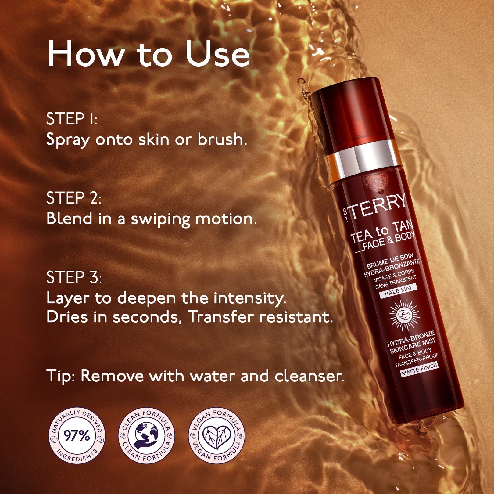 Tea to Tan Face & Body - Spray idratante e abbronzante