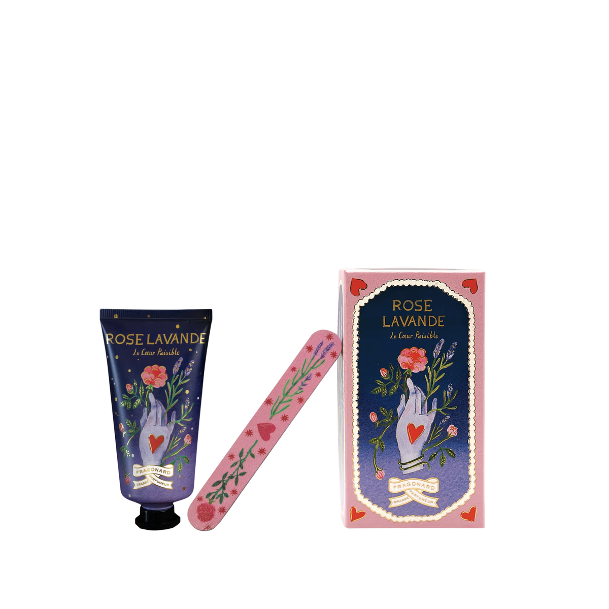 Cofanetto Crema mani e lima LE COEUR PAISIBLE – Rose Lavande