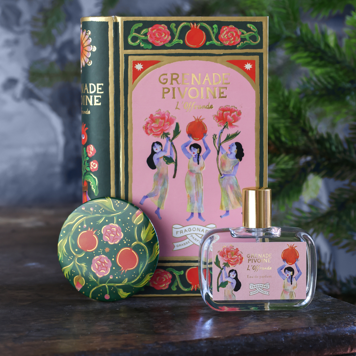 Cofanetto Eau de parfum e specchio L’OFFRANDE – Grenade Pivoine