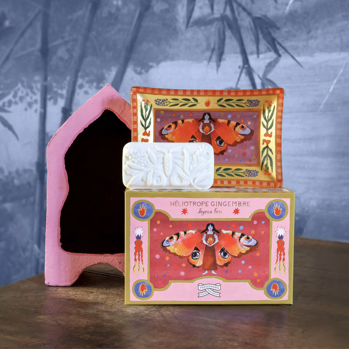 Sapone e Porta Sapone JOYEUX FEU – Héliotrope Gingembre