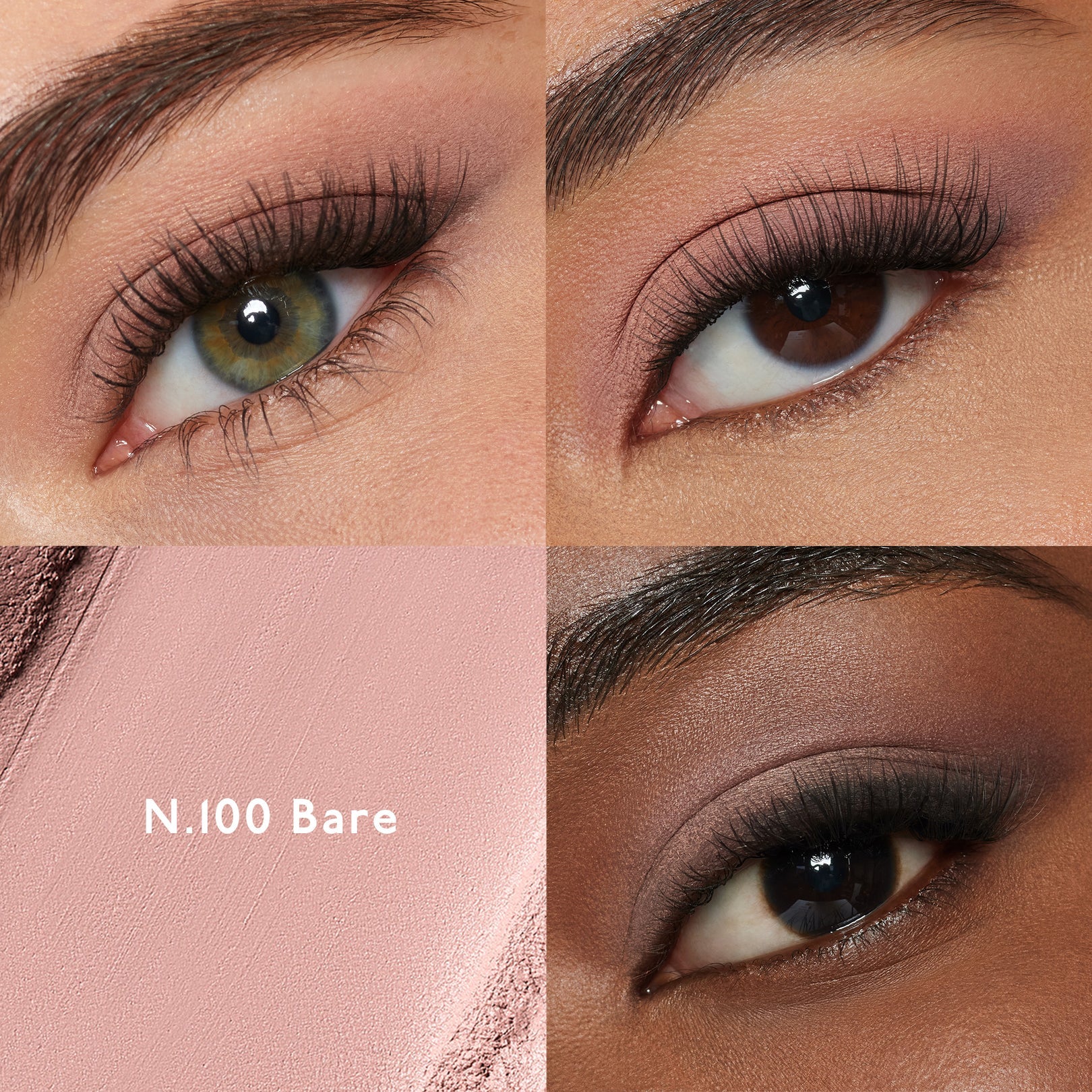Ombre Blackstar N°100 Matte Bare (finish matte) - Ombretto cremoso